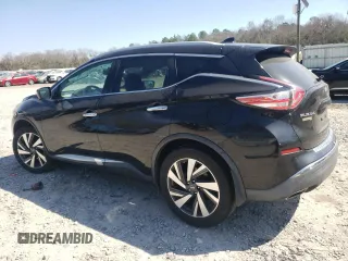 2018 Nissan Murano Platinum with VIN 5N1AZ2MG1JN155413, listed as a Copart auction lot 46956355 with 111,036 mi miles and Salvage Title. Bid and sale history available at carsss.com. Image 2.