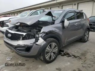 2016 Kia Sportage EX with VIN KNDPCCAC8G7803611, listed as a Copart auction lot 84838804 with 112,003 mi miles and Salvage Title. Bid and sale history available at carsss.com. Image 1.