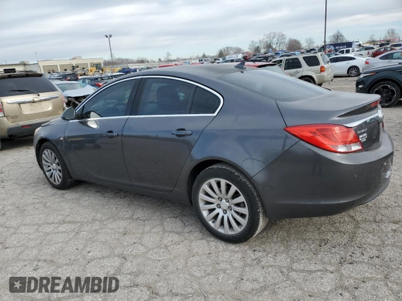 2011 Buick Regal CXL RL1 with VIN W04GN5EC1B1027425, listed as a Copart auction lot 82635014 with 80,777 mi miles and Salvage Title. Bid and sale history available at carsss.com. Image 2.