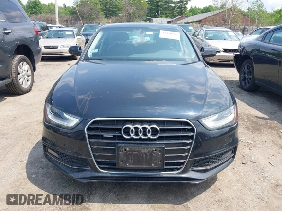 2014 Audi A4 Premium Plus with VIN WAUHFAFL0EN016523, listed as a IAAI auction lot 42456160 with 62,883 mi miles and . Bid and sale history available at DreamBid. Image 12.