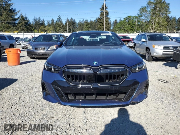 2025 BMW 5 Series with VIN WBA13FK06SCT74610, listed as a Copart auction lot 55362185 with Not provided miles and Salvage title. Bid and sale history available at DreamBid. Image 5.