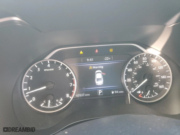 2018 Nissan Maxima S with VIN 1N4AA6AP0JC393777, listed as a Copart auction lot 89066575 with 63,537 mi miles and Salvage Title. Bid and sale history available at carsss.com. Image 9.