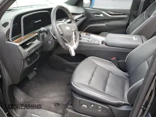 2023 Cadillac Escalade 4WD Premium Luxury with VIN 1GYS4BKL5PR388049, listed as a Copart auction lot 54626395 with 28,152 mi miles and Salvage title. Bid and sale history available at DreamBid. Image 7.