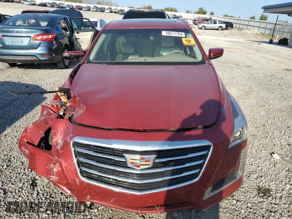 2016 Cadillac CTS Luxury Collection AWD with VIN 1G6AX5SS7G0126719, listed as a Copart auction lot 70611784 with Not Provided miles and Salvage Title. Bid and sale history available at DreamBid. Image 5.