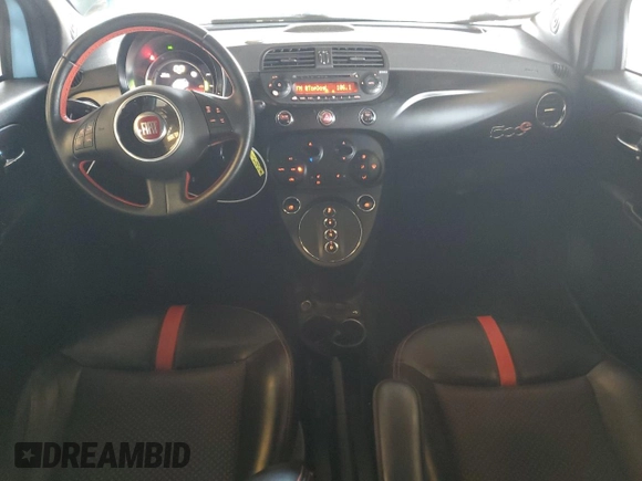 2015 FIAT 500e with VIN 3C3CFFGE8FT749824, listed as a Copart auction lot 85192464 with 59,344 mi miles and Salvage Title. Bid and sale history available at carsss.com. Image 8.