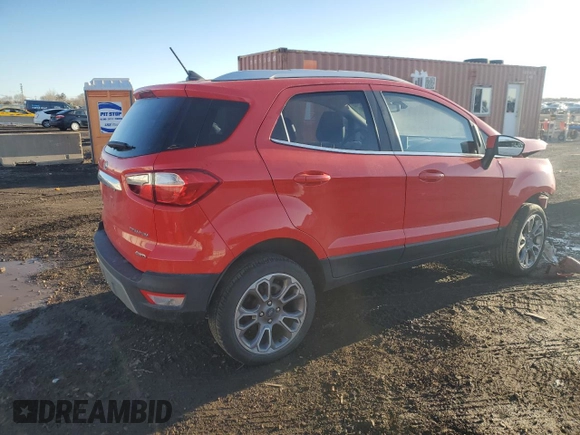 2019 Ford EcoSport Titanium with VIN MAJ6S3KL0KC302781, listed as a Copart auction lot 50146595 with 70,863 mi miles and Salvage Title. Bid and sale history available at DreamBid. Image 3.