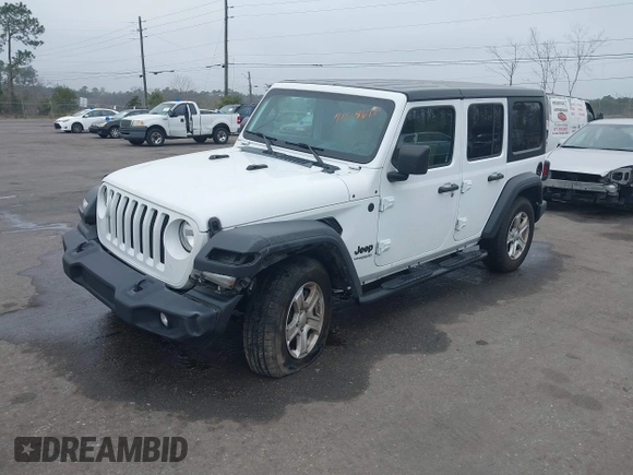 2022 Jeep Wrangler Unlimited Sport with VIN 1C4HJXDN2NW251041, listed as a IAAI auction lot 41558677 with 61,120 mi miles and . Bid and sale history available at DreamBid. Image 17.