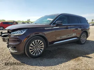 2023 Lincoln Aviator Reserve z VIN 5LM5J7WCXPGL27075, wystawiony jako Copart lot #49165955 z przebiegiem 13 283 mil mil oraz Szkoda całkowita • Salvage title. Historia ofert i sprzedaży dostępna na DreamBid. Obrazek 1.