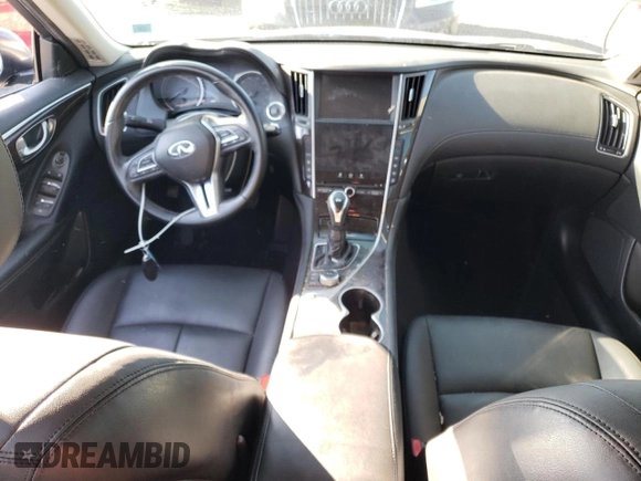 2018 Infiniti Q50 Luxe with VIN JN1EV7AR6JM443389, listed as a Copart auction lot 53515455 with 132,762 mi miles and Clean title. Bid and sale history available at DreamBid. Image 8.
