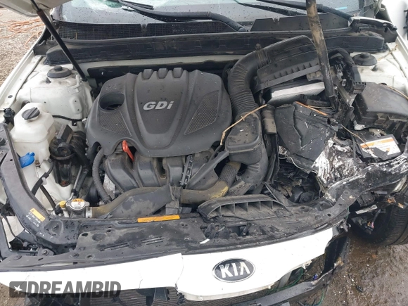 2015 Kia Optima LX with VIN KNAGM4A72F5654352, listed as a IAAI auction lot 41706156 with 119,000 mi miles. Bid and sale history available at carsss.com. Image 10.