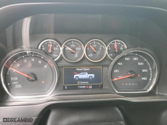 2020 Chevrolet Silverado 1500 LT with VIN 3GCUYDED1LG123111, listed as a Copart auction lot 49661215 with 118,488 mi miles and Clean Title. Bid and sale history available at carsss.com. Image 9.