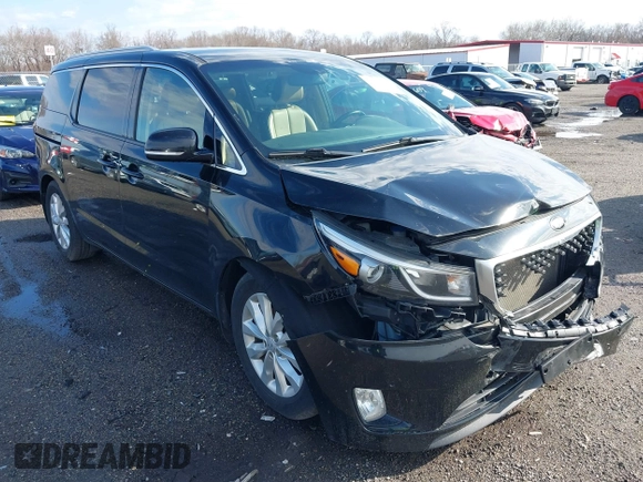 2017 Kia Sedona EX with VIN KNDMC5C18H6260441, listed as a IAAI auction lot 41797159 with 77,309 mi miles. Bid and sale history available at carsss.com. Image 1.