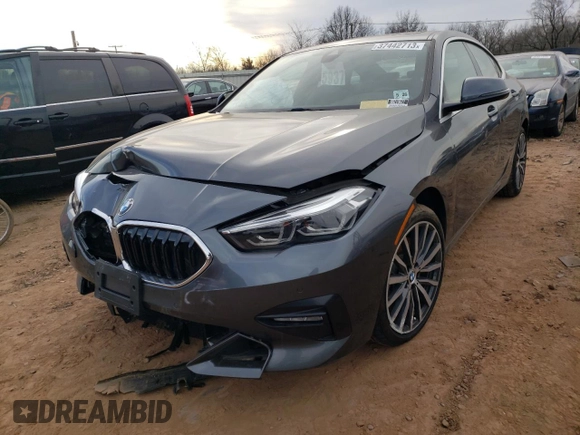2021 BMW 2 Series 228i xDrive with VIN WBA73AK07M7H34429, listed as a Copart auction lot 37442713 with 7,287 mi miles and Salvage title. Bid and sale history available at DreamBid. Image 1.