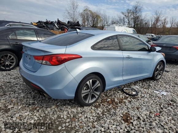 2013 Hyundai Elantra Coupe GS PZEV with VIN KMHDH6AE4DU006143, listed as a Copart auction lot 80347114 with 121,279 mi miles and Salvage Title. Bid and sale history available at carsss.com. Image 3.