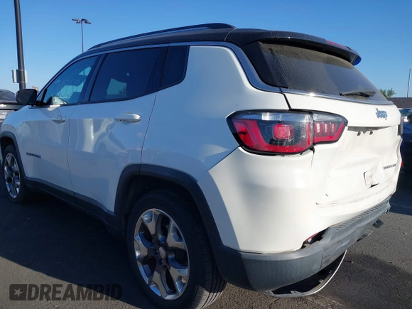 2020 Jeep Compass Limited with VIN 3C4NJCCB2LT114607, listed as a IAAI auction lot 42371559 with 81,546 mi miles and . Bid and sale history available at DreamBid. Image 3.