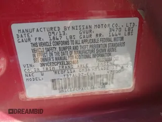 2014 Nissan Note SV with VIN 3N1CE2CPXEL382408, listed as a IAAI auction lot 41399654 with 157,736 mi miles and . Bid and sale history available at DreamBid. Image 9.