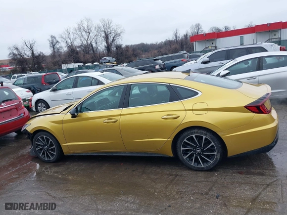 2020 Hyundai Sonata SEL Plus with VIN 5NPEJ4J27LH015645, listed as a IAAI auction lot 41516654 with 84,726 mi miles. Bid and sale history available at carsss.com. Image 14.