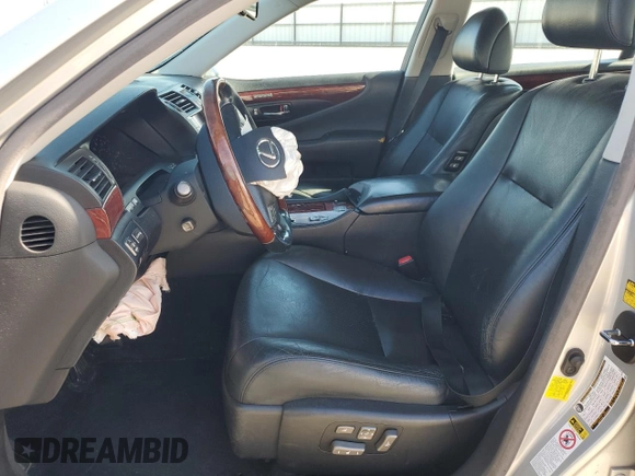 2012 Lexus LS 460 L with VIN JTHGL5EF2C5045169, listed as a Copart auction lot 48004885 with Not provided miles and Salvage title. Bid and sale history available at DreamBid. Image 7.