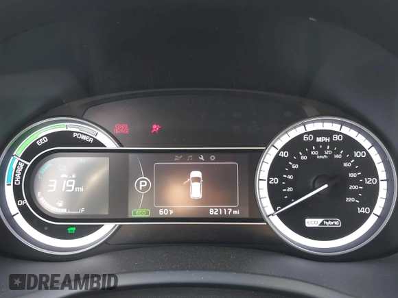 2019 Kia Niro EX with VIN KNDCC3LC8K5351854, listed as a IAAI auction lot 42064374 with 82,117 mi miles. Bid and sale history available at carsss.com. Image 7.