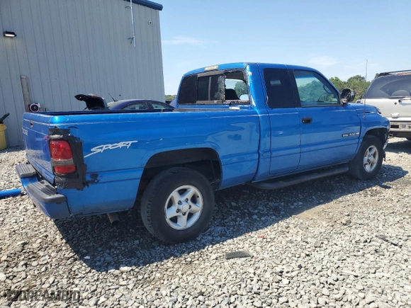 1998 Dodge Ram 1500 with VIN 1B7HC13Z7WJ139829, listed as a Copart auction lot 69193324 with 145,935 mi miles and Salvage Title. Bid and sale history available at carsss.com. Image 3.