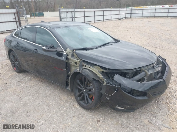 2018 Chevrolet Malibu LT with VIN 1G1ZD5ST7JF221831, listed as a IAAI auction lot 41705980 with 112,016 mi miles. Bid and sale history available at carsss.com. Image 1.