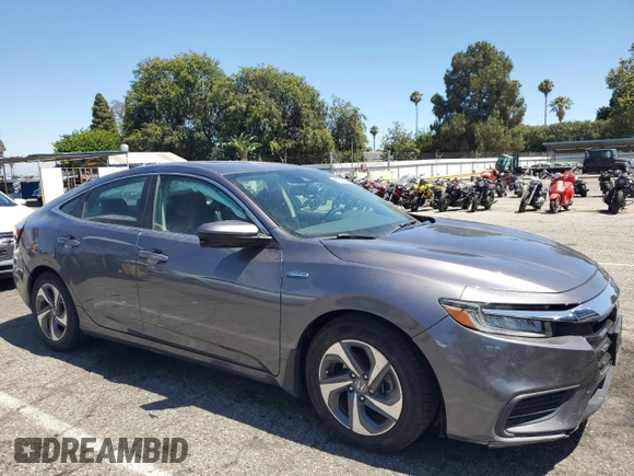 2019 Honda Insight EX with VIN 19XZE4F59KE001449, listed as a Copart auction lot 61997265 with 93,181 mi miles and Salvage title. Bid and sale history available at DreamBid. Image 4.