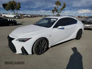 2021 Lexus IS with VIN JTHGZ1B24M5043336, listed as a Copart auction lot 48235115 with 34,971 mi miles and Salvage Title. Bid and sale history available at carsss.com. Image 1.