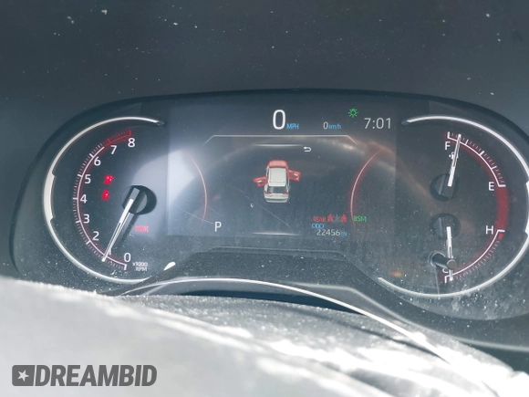 2024 Toyota RAV4 XLE Premium with VIN 2T3C1RFV3RC268293, listed as a IAAI auction lot 42217522 with 22,456 mi miles and . Bid and sale history available at DreamBid. Image 7.