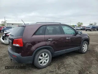 2011 Kia Sorento LX with VIN 5XYKT4A16BG166437, listed as a Copart auction lot 54085565 with 267,364 mi miles and Clean Title. Bid and sale history available at carsss.com. Image 3.