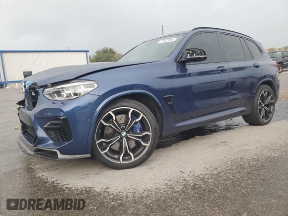 2020 BMW X3 M Competition with VIN 5YMTS0C06LLT11106, listed as a Copart auction lot 72803964 with 49,679 mi miles and Salvage Title. Bid and sale history available at carsss.com. Image 1.