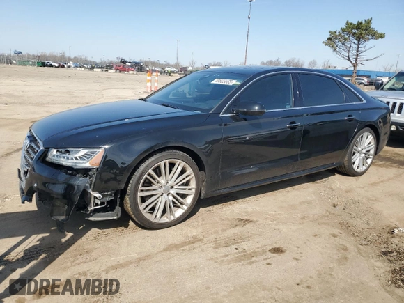 2017 Audi A8 z VIN WAU44AFD6HN009450, wystawiony jako Copart lot #49825685 z przebiegiem 72 849 mil mil oraz Tytuł czysty. Historia ofert i sprzedaży dostępna na DreamBid. Obrazek 1.