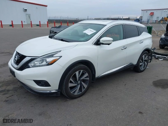 2015 Nissan Murano SV with VIN 5N1AZ2MH1FN264230, listed as a IAAI auction lot 41706849 with 232,718 mi miles. Bid and sale history available at carsss.com. Image 2.