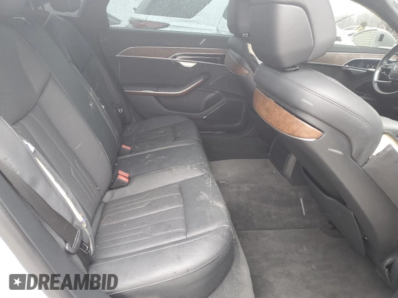 2021 Audi A8 with VIN WAU8DAF87MN011853, listed as a Copart auction lot 47758395 with 63,217 mi miles and Salvage Title. Bid and sale history available at carsss.com. Image 11.