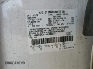 2019 Ford Edge SEL с VIN 2FMPK4J97KBB92236, выставлен на аукционе Copart как лот 61382775 с пробегом 67 162 миль миль и На запчасти • Non repairable. История ставок и продаж доступна на DreamBid. Изображение 14.
