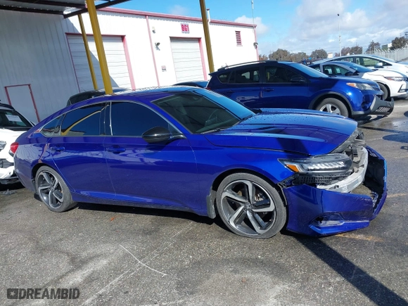 2022 Honda Accord Sedan Sport SE with VIN 1HGCV1F45NA066576, listed as a IAAI auction lot 41778147 with 40,650 mi miles. Bid and sale history available at carsss.com. Image 13.