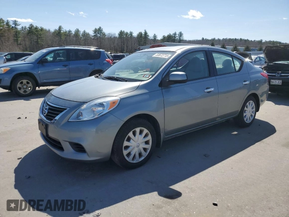 2014 Nissan Versa S Plus with VIN 3N1CN7AP6EL805419, listed as a Copart auction lot 53872715 with 116,833 mi miles and Clean Title. Bid and sale history available at carsss.com. Image 1.