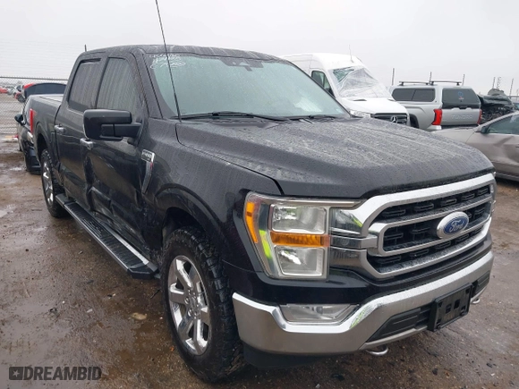 2021 Ford F-150 XL with VIN 1FTFW1E59MFC30173, listed as a IAAI auction lot 41445639 with 176,857 mi miles. Bid and sale history available at carsss.com. Image 1.