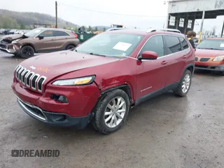 2016 Jeep Cherokee Limited with VIN 1C4PJMDS4GW105288, listed as a IAAI auction lot 41996924 with 99,117 mi miles. Bid and sale history available at carsss.com. Image 2.