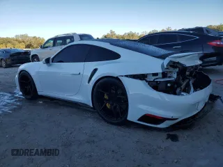 2021 Porsche 911 Turbo S with VIN WP0AD2A98MS257662, listed as a Copart auction lot 83297714 with 72,267 mi miles and Salvage Title. Bid and sale history available at carsss.com. Image 2.