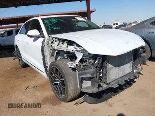 2022 Audi Q8 Premium Plus with VIN WA1EVBF12ND021929, listed as a IAAI auction lot 41473475 with 30,392 mi miles. Bid and sale history available at carsss.com. Image 1.