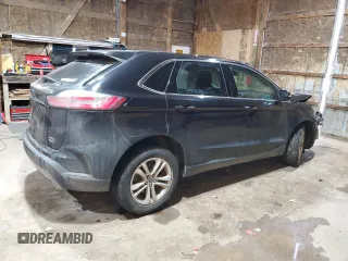 2020 Ford Edge SEL with VIN 2FMPK4J97LBA09841, listed as a Copart auction lot 89377405 with 48,618 mi miles and Salvage Title. Bid and sale history available at carsss.com. Image 3.