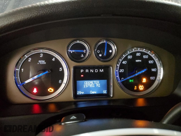 2013 Cadillac Escalade Platinum Edition with VIN 1GYS4DEFXDR106971, listed as a Copart auction lot 87660985 with 197,951 mi miles and Salvage Title. Bid and sale history available at carsss.com. Image 9.