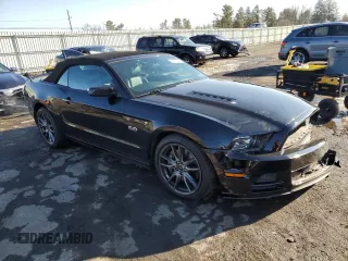 2014 Ford Mustang GT with VIN 1ZVBP8FF0E5253129, listed as a Copart auction lot 86513994 with 112,133 mi miles and Salvage title. Bid and sale history available at DreamBid. Image 4.