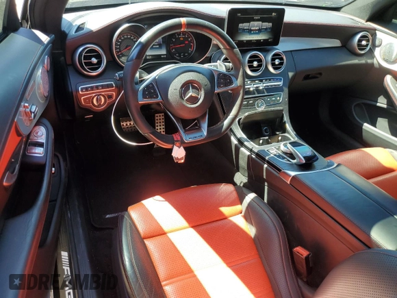 2017 Mercedes-Benz C 63 S AMG with VIN WDDWJ8HBXHF503674, listed as a Copart auction lot 68567474 with 45,088 mi miles and Clean Title. Bid and sale history available at carsss.com. Image 8.
