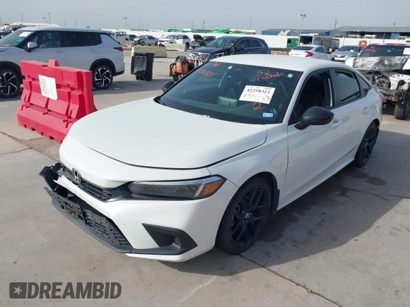 2023 Honda Civic Sport with VIN 2HGFE2F54PH521840, listed as a IAAI auction lot 42258323 with Not provided miles and . Bid and sale history available at DreamBid. Image 2.