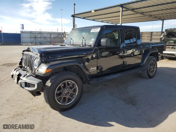 2022 Jeep Gladiator Overland with VIN 1C6HJTFG6NL112353, listed as a Copart auction lot 80360594 with 56,387 mi miles and Salvage Title. Bid and sale history available at carsss.com. Image 1.