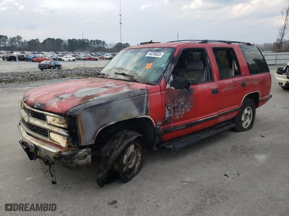 1999 Chevrolet Tahoe Z71 with VIN 1GNEK13R5XJ526703, listed as a Copart auction lot 46286835 with 199,992 mi miles and Salvage Title. Bid and sale history available at carsss.com. Image 1.