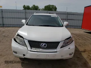 2011 Lexus RX 450h with VIN JTJBC1BA3B2045384, listed as a Copart auction lot 61182005 with 182,126 mi miles and Salvage title. Bid and sale history available at DreamBid. Image 5.