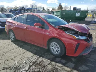 2022 Toyota Prius L Eco with VIN JTDKAMFUXN3160514, listed as a Copart auction lot 42421335 with 53,619 mi miles and Salvage Title. Bid and sale history available at carsss.com. Image 4.