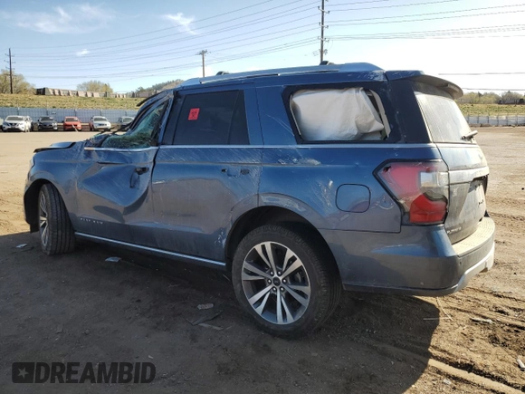 2020 Ford Expedition Platinum with VIN 1FMJU1MT2LEA15718, listed as a Copart auction lot 52897235 with Not provided miles and Salvage title. Bid and sale history available at DreamBid. Image 2.